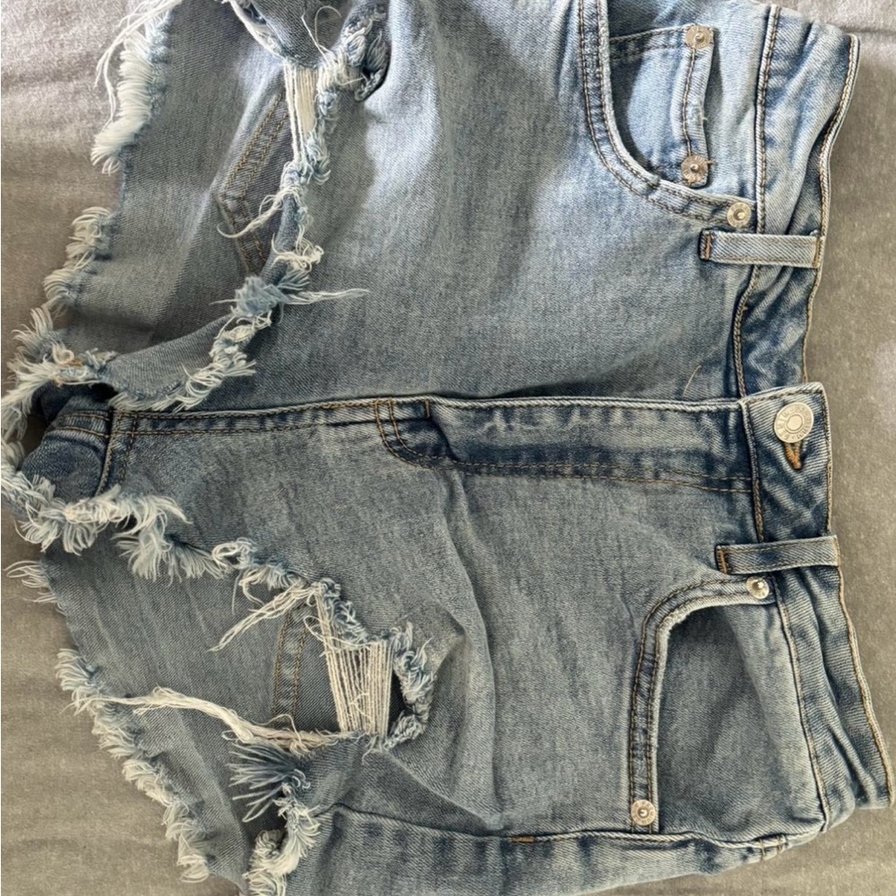 Distressed Denim Women Shorts